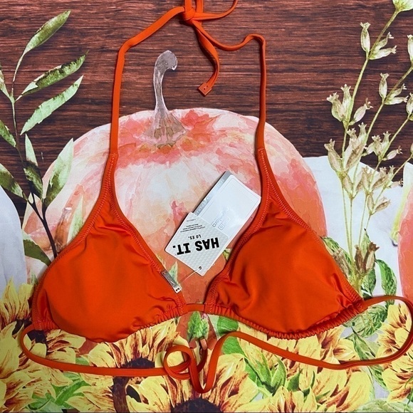 NWT Axcelerate Triangle Bikini Top - Orange - M Speedo - Picture 3 of 9